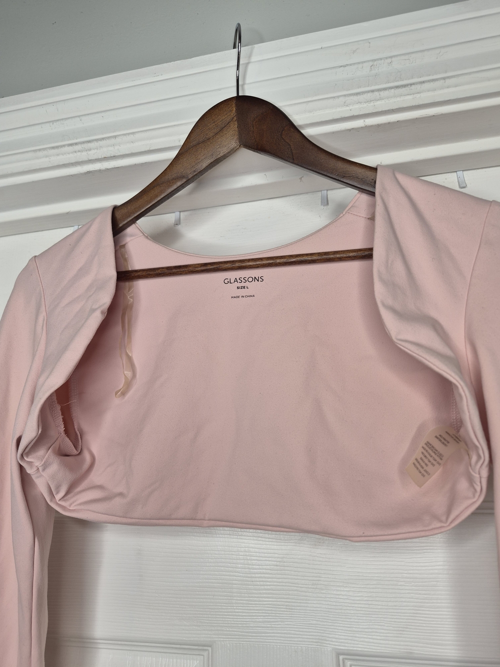 Glassons Pink Long-Sleeve Shrug Top Large - Picture 2 of 7